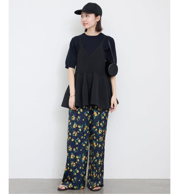 SLOBE IENA「《WEB限定/追加》ペプラムビスチェ」|ニット・セーター|