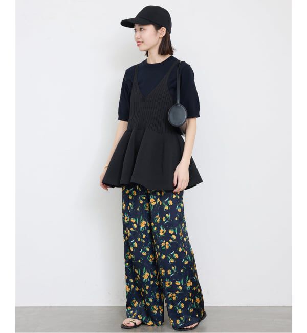 SLOBE IENA「《WEB限定/追加》ペプラムビスチェ」|ニット・セーター|