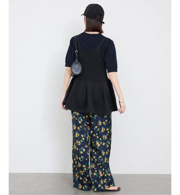 SLOBE IENA「《WEB限定/追加》ペプラムビスチェ」|ニット・セーター|