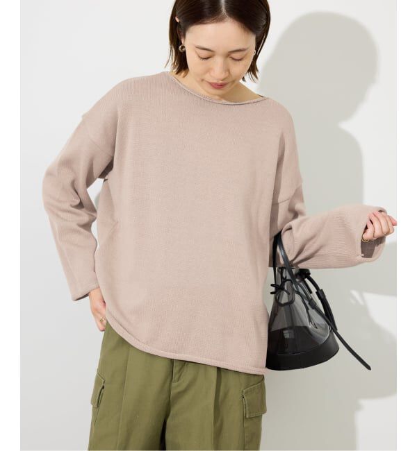 SLOBE IENA「TRICOTS JEAN MARC/トリコットジーンマルク SLOBE別注 ニットプルオーバー」|ニット・セーター|ベージュ A