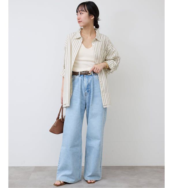 SLOBE IENA「ストライプレイヤーシャツ」|シャツ・ブラウス|