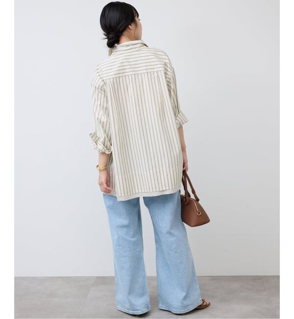 SLOBE IENA「ストライプレイヤーシャツ」|シャツ・ブラウス|