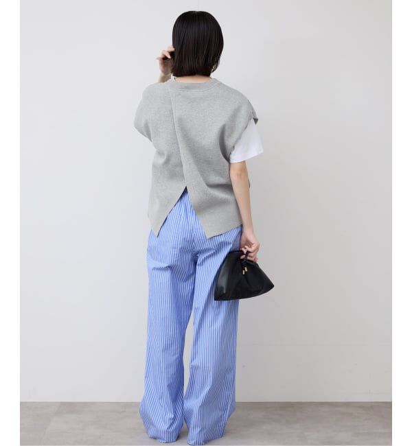 SLOBE IENA「《追加》ダブルフェイスバックオープンベスト」|ベスト・ジレ|