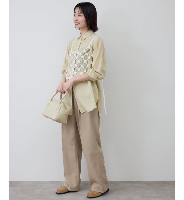 SLOBE IENA「コットンフラワークロシェビスチェ」|ニット・セーター|