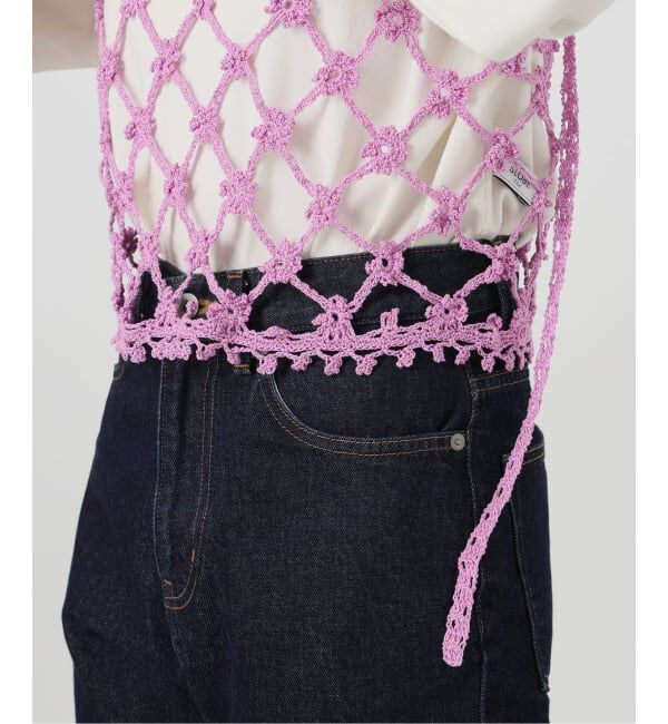 SLOBE IENA「コットンフラワークロシェビスチェ」|ニット・セーター|