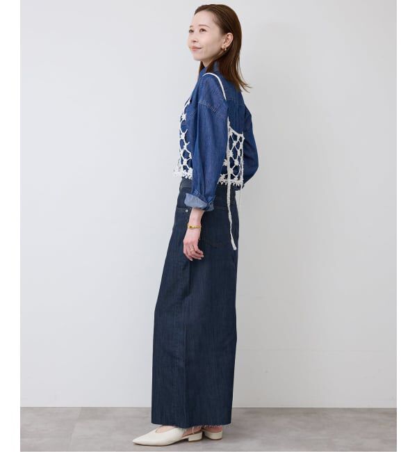 SLOBE IENA「コットンフラワークロシェビスチェ」|ニット・セーター|