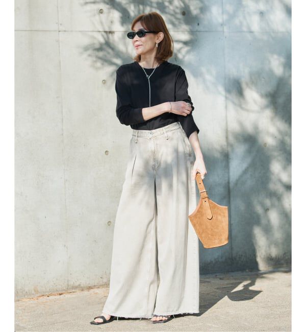 VERMEIL par iena「ディオラマ クルーネックロングスリーブ Tシャツ」|Tシャツ・カットソー|