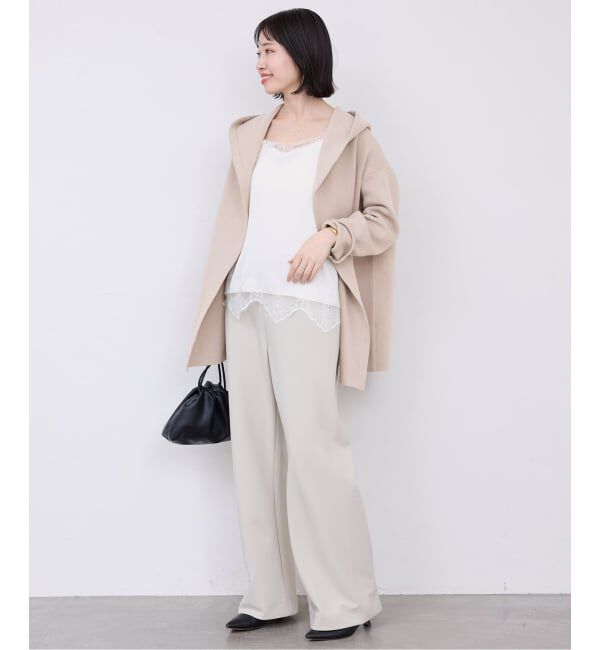 SLOBE IENA「《WEB限定》ニットフーディーカーディガン」|カーディガン|