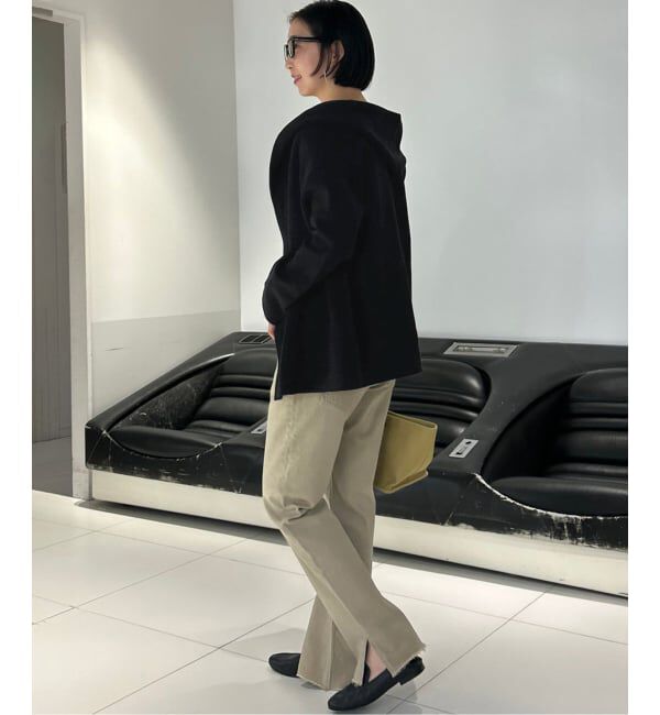 SLOBE IENA「《WEB限定》ニットフーディーカーディガン」|カーディガン|