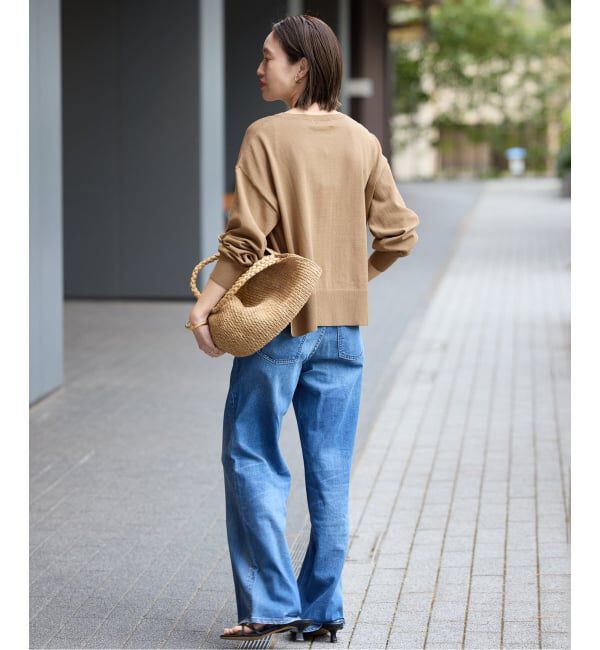 SLOBE IENA「《シリーズあり》コットンキュプラプルオーバー」|ニット・セーター|