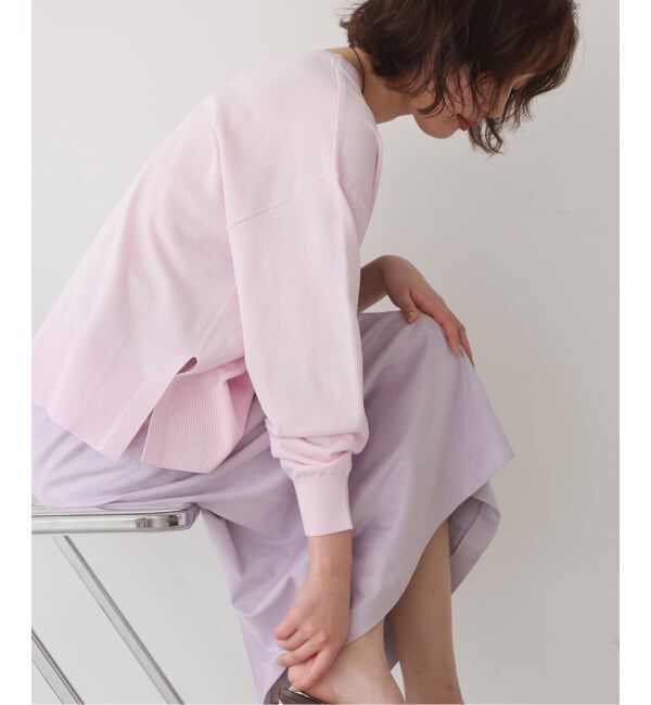 SLOBE IENA「《シリーズあり》コットンキュプラプルオーバー」|ニット・セーター|