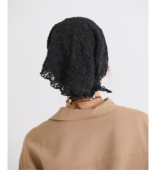 IENA「Flowerストレッチレース スカーフ」|バンダナ・スカーフ|