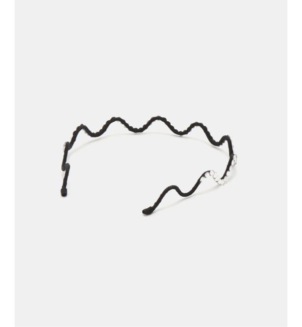IENA「SCHO/ショー CRYSTAL WAVE HAIRBAND ヘアバンド FW23-HB-ARIEL-CRST-T」|その他|