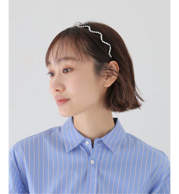IENA「SCHO/ショー CRYSTAL WAVE HAIRBAND ヘアバンド FW23-HB-ARIEL-CRST-T」|その他|