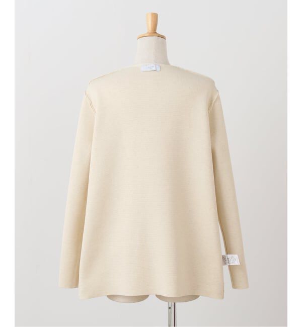 SLOBE IENA「ミラノリブVネックニットジャケット」|ノーカラージャケット|