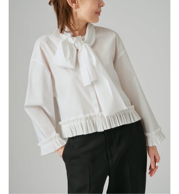 VERMEIL par iena「プリーツボウタイブラウス」|シャツ・ブラウス|