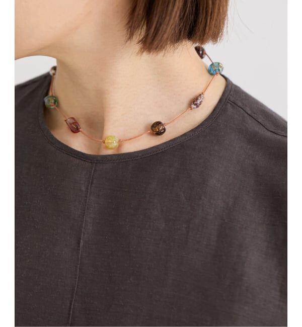 IENA「《予約》Sisi Joia/シシジョイア 別注 EX ストーンネックレス」|ネックレス|ベージュ