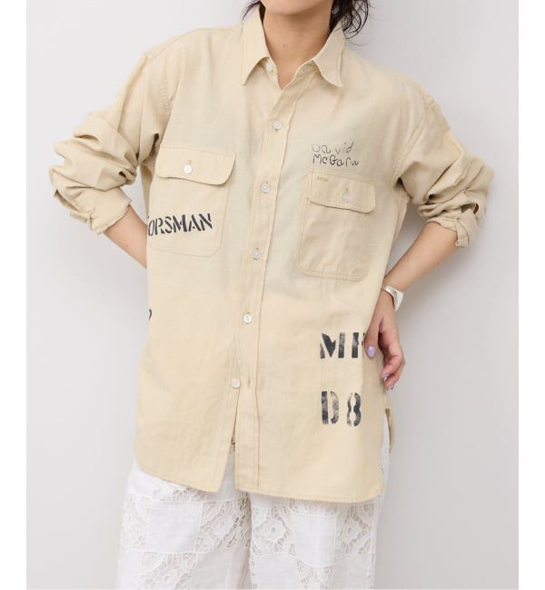 SLOBE IENA「PAYDAY/ペイデイ SLOBE別注 プリントシャツ」|シャツ・ブラウス|ベージュ A