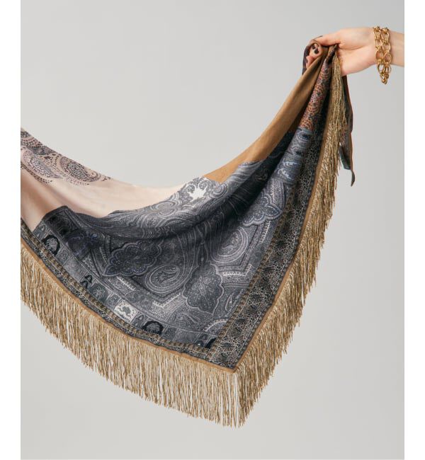 VERMEIL par iena「PIERRE LOUIS MASCIA ピエール ルイマーシャ Triangular Shawl 517567/101」|バンダナ・スカーフ|