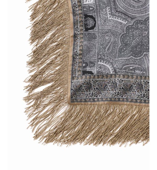 VERMEIL par iena「PIERRE LOUIS MASCIA ピエール ルイマーシャ Triangular Shawl 517567/101」|バンダナ・スカーフ|