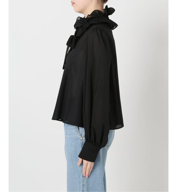 IENA「《追加》&NAVYシアーボウタイブラウス」|シャツ・ブラウス|