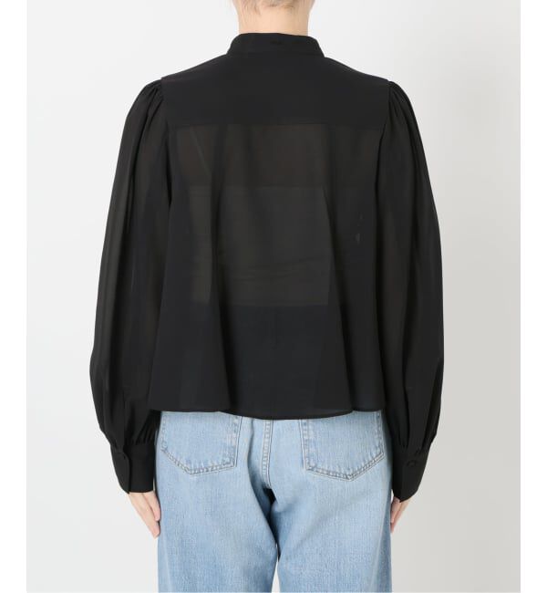 IENA「《追加》&NAVYシアーボウタイブラウス」|シャツ・ブラウス|