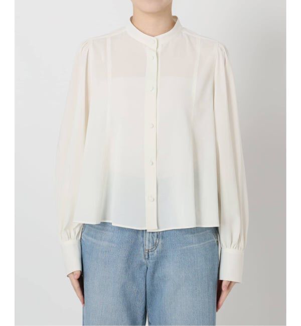 IENA「《追加》&NAVYシアーボウタイブラウス」|シャツ・ブラウス|