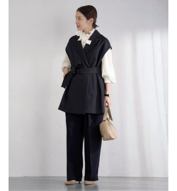 IENA「《追加》&NAVYシアーボウタイブラウス」|シャツ・ブラウス|