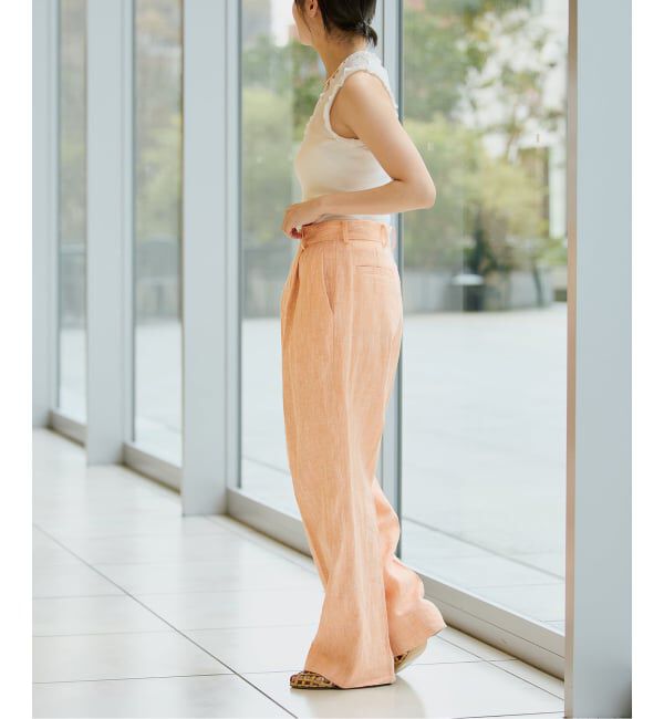 IENA LA BOUCLE「seamless basic./シームレスベーシック Flounce タンクトップ」|タンクトップ|