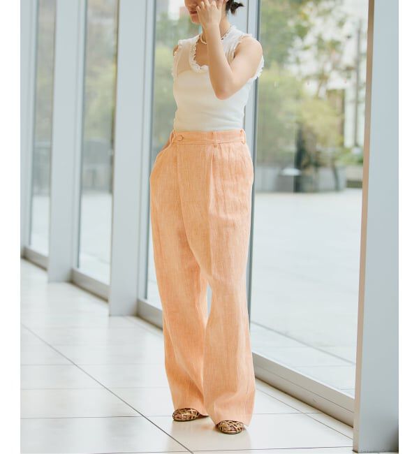 IENA LA BOUCLE「seamless basic./シームレスベーシック Flounce タンクトップ」|タンクトップ|