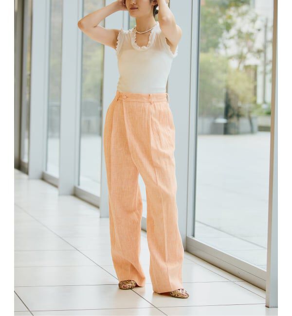 IENA LA BOUCLE「seamless basic./シームレスベーシック Flounce タンクトップ」|タンクトップ|
