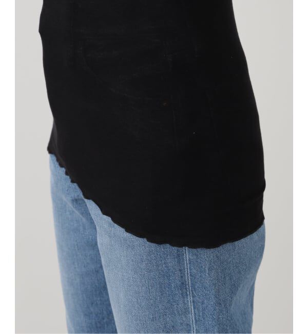 IENA LA BOUCLE「seamless basic./シームレスベーシック Flounce タンクトップ」|タンクトップ|