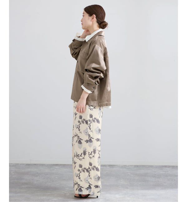IENA「Deveauxボタニカルフラワープリントパンツ」|その他|