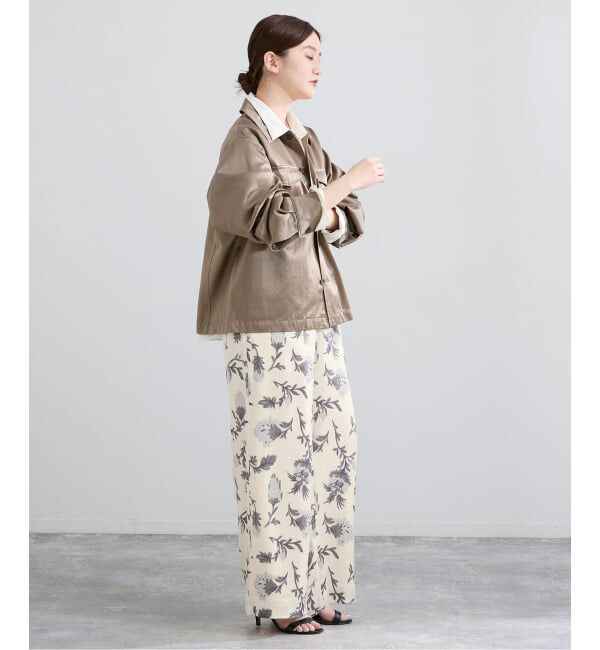 IENA「Deveauxボタニカルフラワープリントパンツ」|その他|