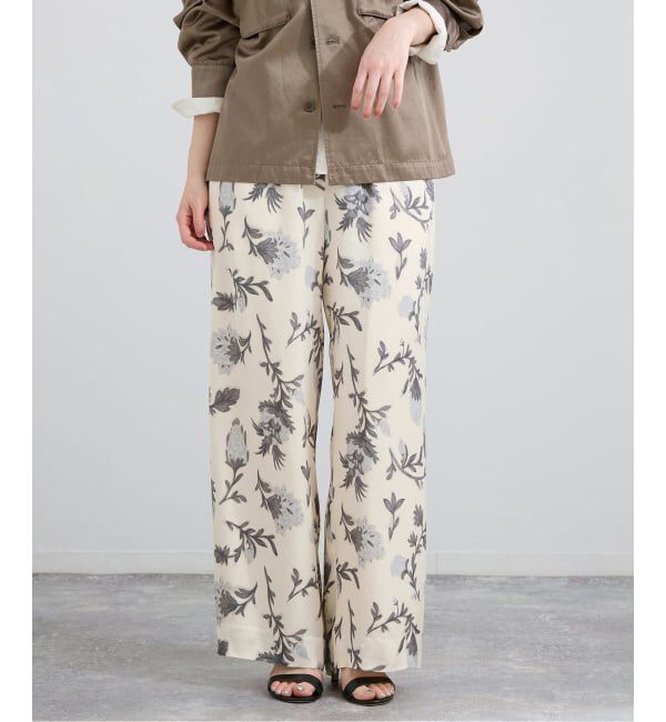 IENA「Deveauxボタニカルフラワープリントパンツ」|その他|ナチュラル