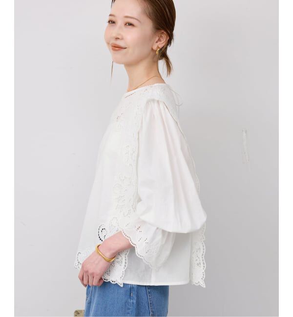 SLOBE IENA「カットワークブラウス」|シャツ・ブラウス|