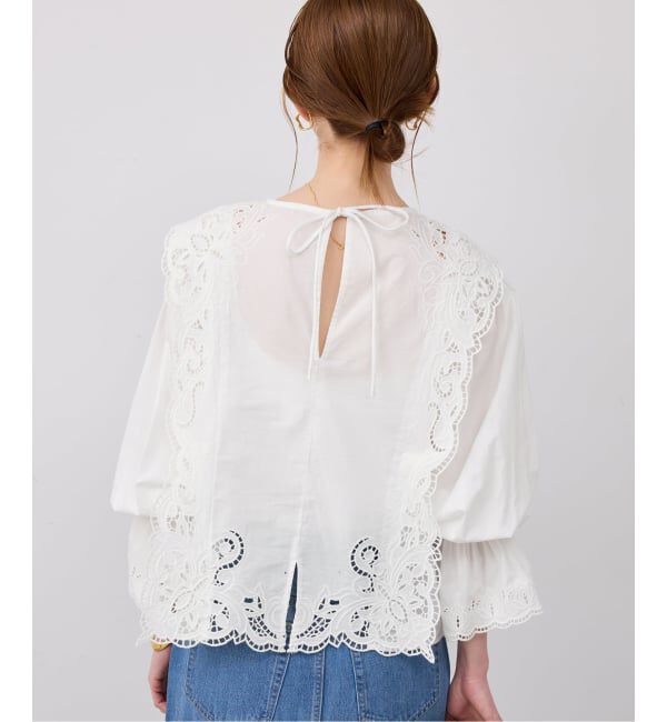SLOBE IENA「カットワークブラウス」|シャツ・ブラウス|