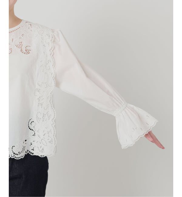 SLOBE IENA「カットワークブラウス」|シャツ・ブラウス|