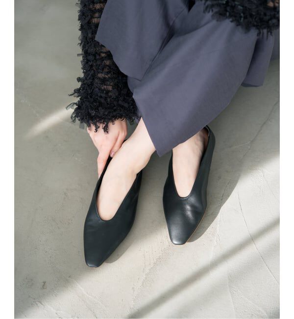 IENA「《追加》IENA フラットシューズ IE5C-0420」|その他|ブラック