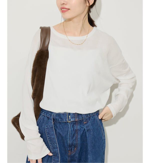 SLOBE IENA「《追加2》miller/ミラー SLOBE別注 シアードルマンロンTEE」|Tシャツ・カットソー|