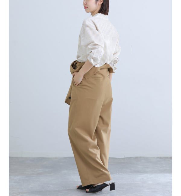 IENA「T/Wオープンカラーオールインワン」|オールインワン|