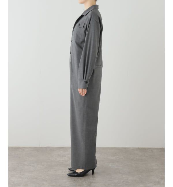 IENA「T/Wオープンカラーオールインワン」|オールインワン|