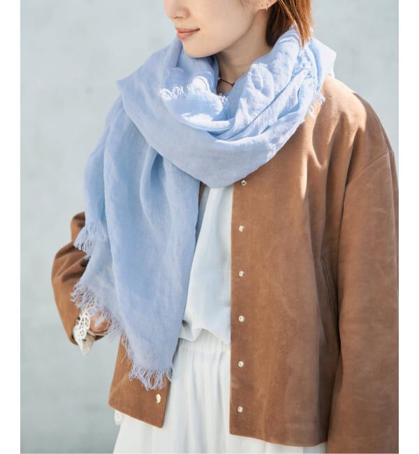 IENA「ASAUCE MELER/アソースメレ フランダースサン リネンガーゼ」|ストール|