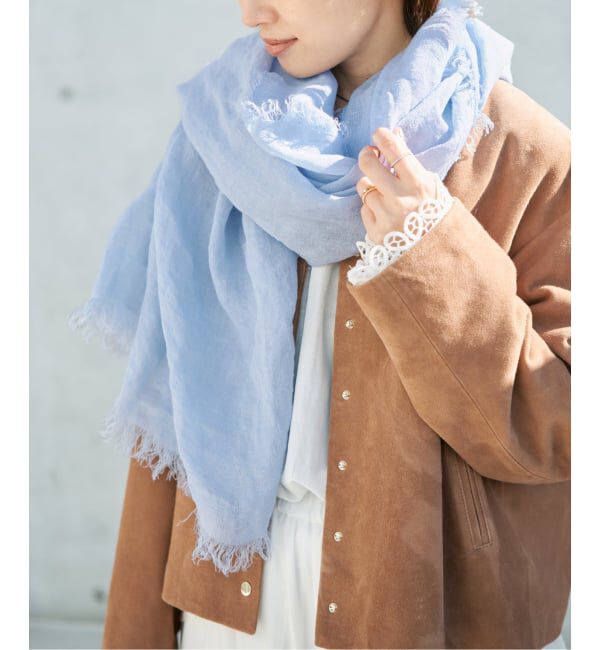 IENA「ASAUCE MELER/アソースメレ フランダースサン リネンガーゼ」|ストール|