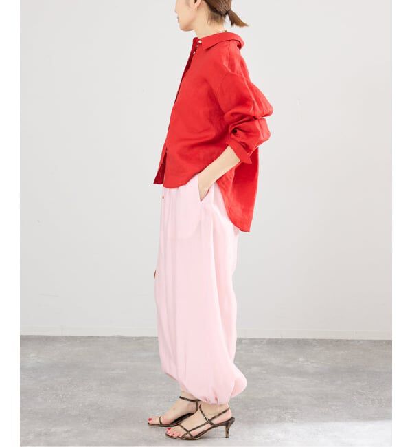 IENA「リネンワイドショートシャツ」|シャツ・ブラウス|