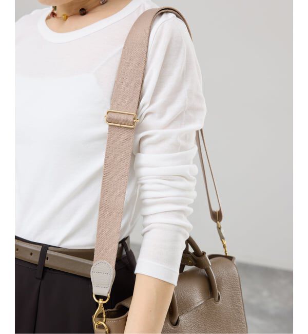 IENA「《WEB限定》YOUNG&OLSEN SHOULDER STRAP ストラップ YO2601-GD012」|その他|ベージュ