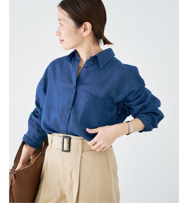 IENA「シアーデニムシャツ」|シャツ・ブラウス|