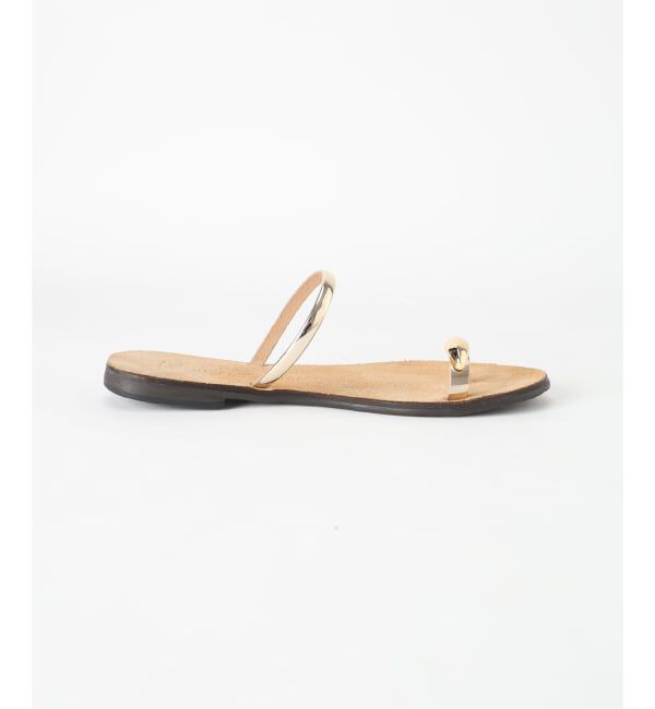 SLOBE IENA「《予約》NICOLAS LAINAS/ニコラスライナス SLOBE別注 メタルフラットサンダル」|サンダル|
