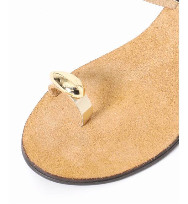 SLOBE IENA「《予約》NICOLAS LAINAS/ニコラスライナス SLOBE別注 メタルフラットサンダル」|サンダル|