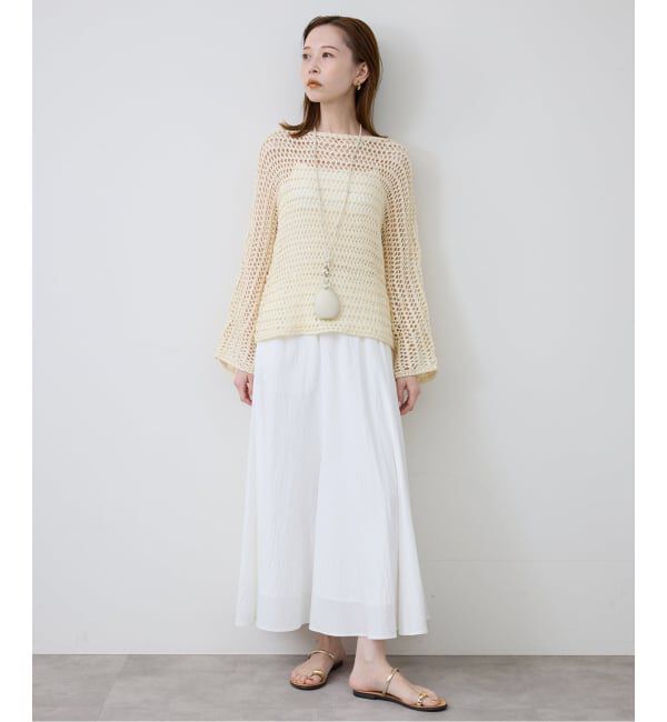 SLOBE IENA「《予約》NICOLAS LAINAS/ニコラスライナス SLOBE別注 メタルフラットサンダル」|サンダル|